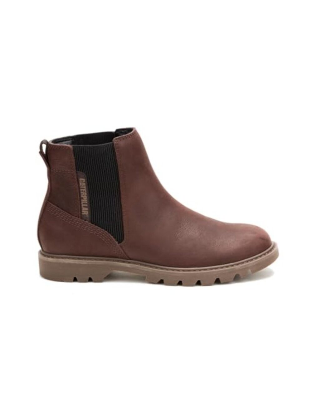 Full-Grain Leather Chelsea Ankle Boots Moc Toe Flat Comfort